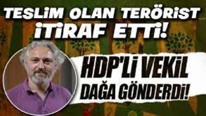 Bizi dağa HDPli vekil gönderdi