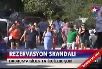 Bodrum'da Tatilciler Sokakta Kaldı