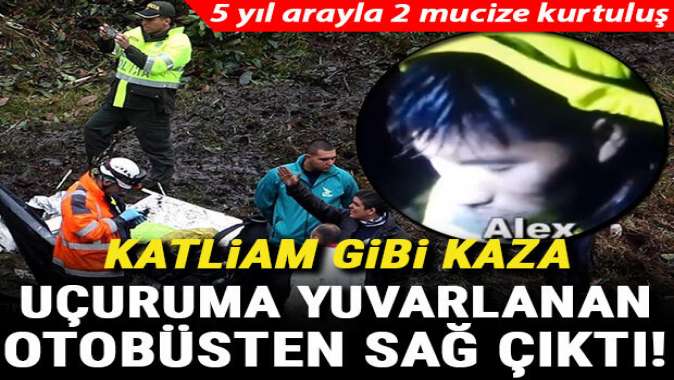 Bolivyada katliam gibi kaza: Otobüs uçuruma yuvarlandı!