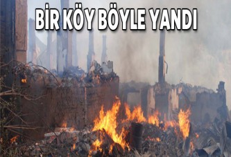 Bolu'da köy yangını