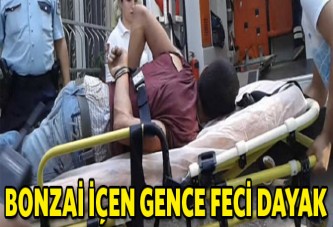 Bonzai içen gence feci dayak