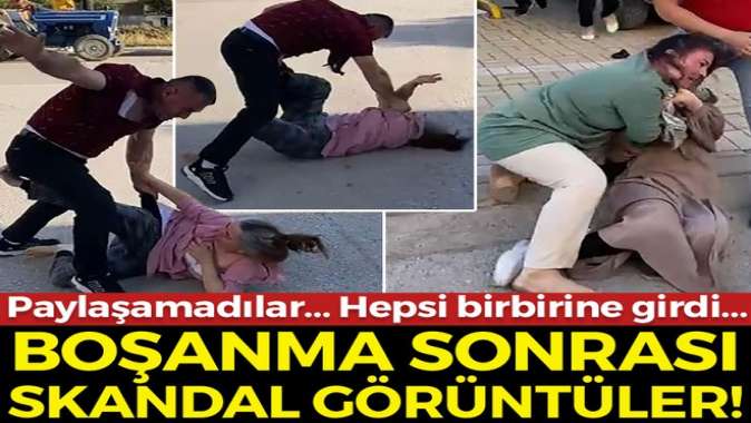 Boşanan çiftin yakınları birbirine girdi! Paylaşamadılar…