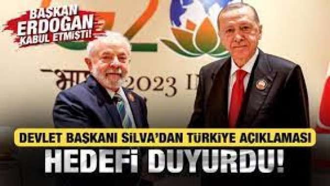 Brezilya Devlet Başkanı Lula da Silva'dan Türkiye açıklaması! Hedefi duyurdu