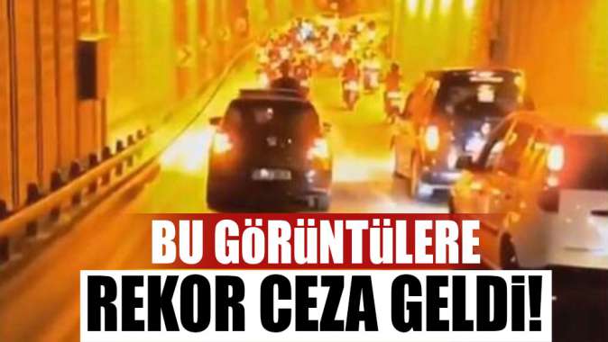 Bu görüntülere rekor ceza geldi!