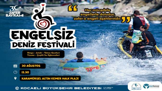 Büyükşehir’den 3. Engelsiz Deniz Festivali