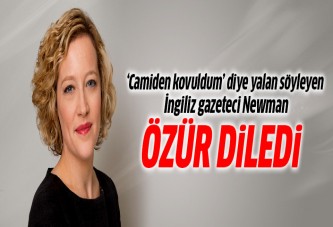 Camiden kovuldum diyen İngiliz gazeteci özür diledi