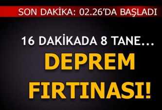 Çanakkale yine sallandı! 16 dakikada 8 deprem meydana geldi