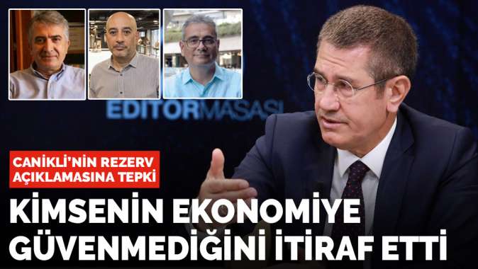 Canikli’nin rezerv açıklaması tepki çekti: Ekonomiye kimsenin güvenmediğini itiraf etti