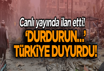 Canlı yayında ilan etti! ‘Durdurun…’ Türkiye duyurdu!