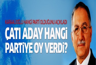 Çatı aday Prof. Dr. Ekmeleddin İhsanoğlu hangi partiye oy verdi?