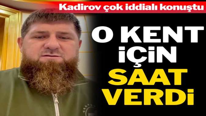 Çeçen lider Ramazan Kadirov, Mariupol’ü ele geçirecekleri saati söyledi