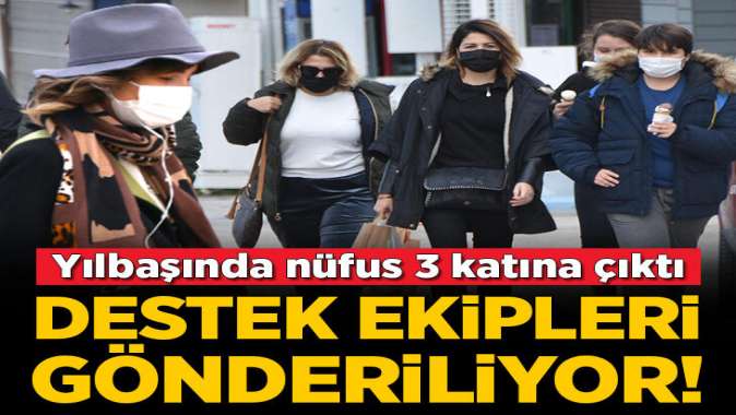 Çeşmede yılbaşında nüfus 3 katına çıktı!