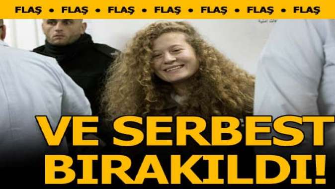 Cesur Kız Ahed Tamimi, 8 ayın ardından serbest