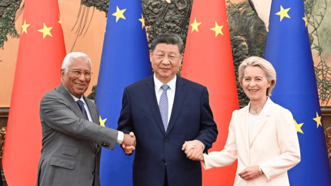 CGTN: Devlet Başkanı Xi Jinping, Çin ve AB'yi küresel istikrarın artırılıp belirsizliklerin azaltılmasına katkıda bulunmaya çağırdı
