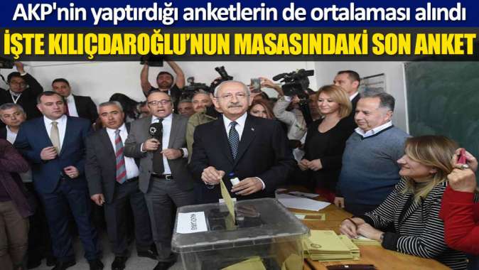 CHPnin anketinde çarpıcı detaylar: Millet İttifakı, Cumhur İttifakından 1-3 puan önde