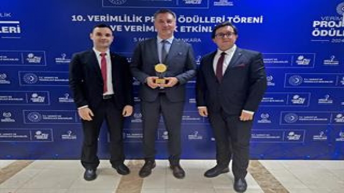 Çilek, T.C. Sanayi ve Teknoloji Bakanlığı’nın Verimlilik Proje Ödülü’ne Layık Görüldü