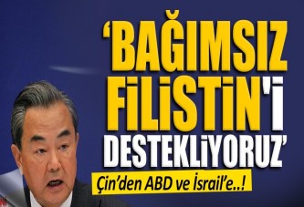 Çin'den bağımsız Filistin'e destek