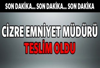 Cizre Emniyet Müdürü Demir teslim oldu