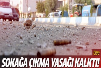 Cizre'de sokağa çıkma yasağı kaldırıldı