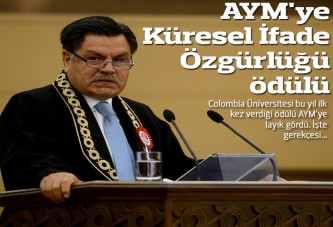 Colombia Üniversitesi'nden AYM'ye Küresel İfade Özgürlüğü ödülü