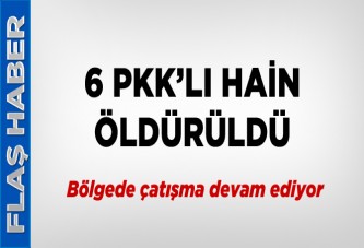 Çukurca'da 6 PKK'lı öldürüldü