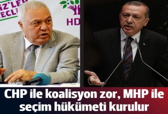 Cumhurbaşkanı: CHP ile koalisyon zor yaparız; MHP ile seçim hükümeti olur