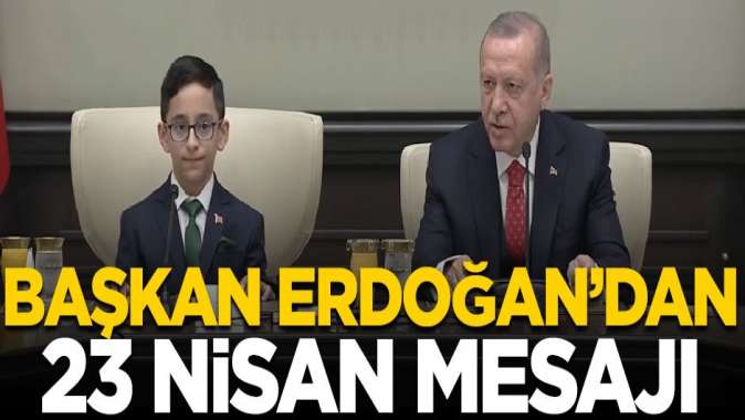 Cumhurbaşkanı Erdoğan, Beştepede çocukları kabul etti