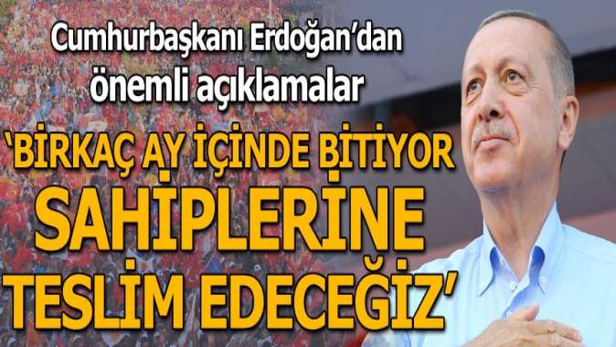 Artık Afrin bitti, şimdi Kandil diyen Cumhurbaşkanı Erdoğan, İnşallah çalışmalar yürüyor, nerede terör var, nerede Türkiyeye taciz var biz orada tepelerine tepelerine bineceğiz. açıklamalarında b