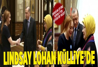 Cumhurbaşkanı Erdoğan, Lohan'ı kabul etti.
