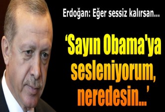 Cumhurbaşkanı Erdoğan: "Sayın Obama'ya sesleniyorum, neredesin .....