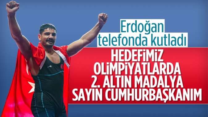 Cumhurbaşkanı Erdoğan, Taha Akgülü telefonla arayarak kutladı