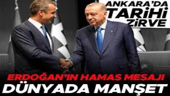 Cumhurbaşkanı Erdoğan'ın Hamas mesajı dünyada manşet