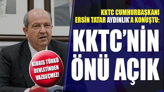 Cumhurbaşkanı Ersin Tatar, Cenevre sonrası :KKTCnin önü açık