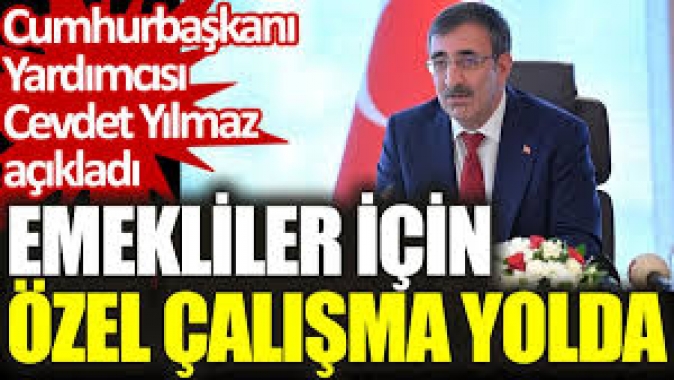 Cumhurbaşkanı Yardımcısı Cevdet Yılmaz açıkladı: Emekliler için özel çalışma yolda