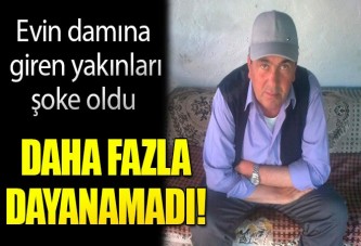 Daha fazla dayanamadı, intihar etti