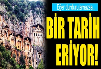 Dalyan'da bir tarih eriyor!