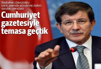Davutoğlu: Arkadaşlar gazeteyle temas kurdular