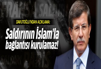 Davutoğlu Paris'teki saldırı hakkında açıklama yaptı