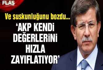 Davutoğlu suskunluğunu bozdu! Çok sert sözler…