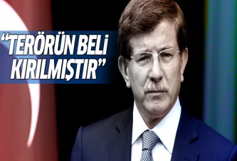 Davutoğlu: Terörün beli kırılmıştır