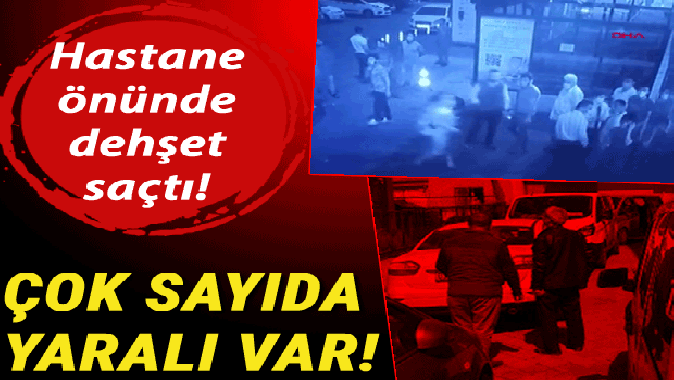 Dehşet görüntü! Acil servis önünde bekleyenlere kurşun yağdırdı