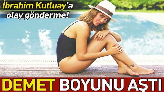 Demet Şenerden eski eşi İbrahim Kutluaya gönderme.