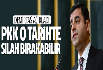 Demirtaş açıkladı: PKK o tarihte silah bırakabilir