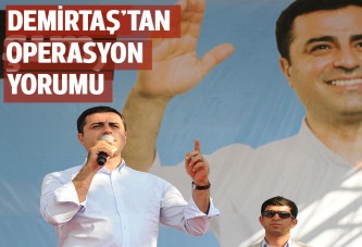 Demirtaş'tan polislere operasyon yorumu: Talimatı Başbakan verdi
