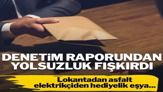 Denetim raporu usulsüzlükleri ortaya döktü