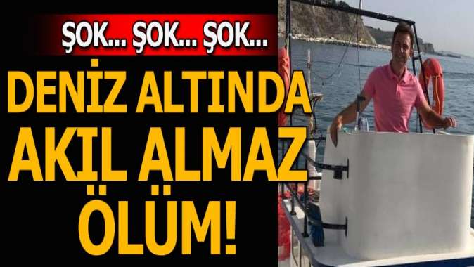 Deniz altında akıl almaz ölüm!