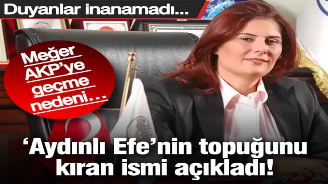 Deniz Zeyrek, 'Aydınlı Efe’nin topuğunu kıran ismi açıkladı! Meğer AKP’ye geçme nedeni… Duyanlar inanamadı…
