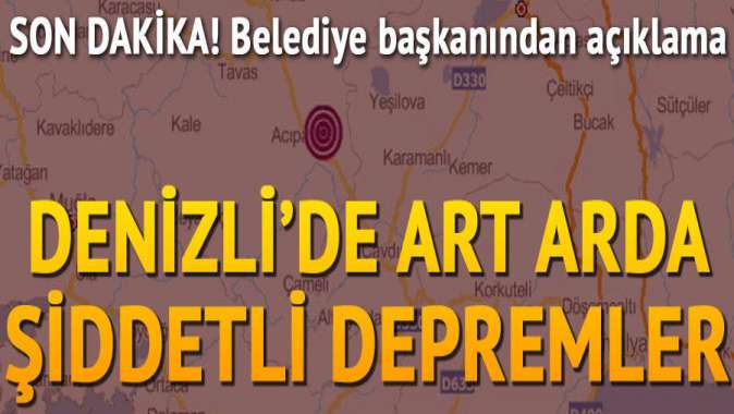 Denizlide şiddetli deprem