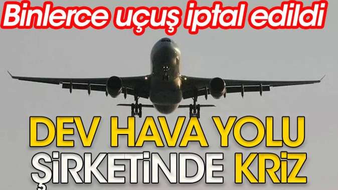 Dev hava yolu şirketi Lufthansada kriz | Binlerce uçuş iptal edildi