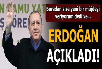 Dev tesis açılışında Cumhurbaşkanı Erdoğan müjdeyi verdi